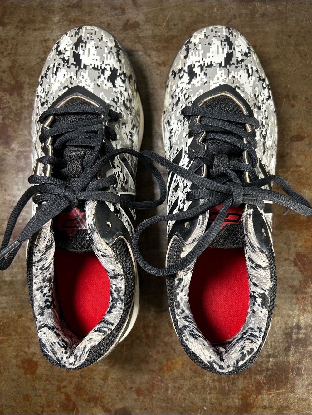 New Balance 4040v5 Turf Trainers Gray,Black, White Camo Baseball Cleats Size 5.5 - Picture 13 of 13